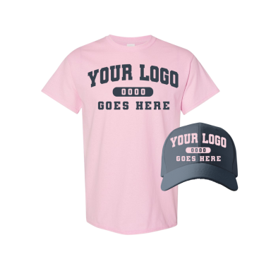 Combo GJK004 Dk. Grey / Lt. Pink Tee